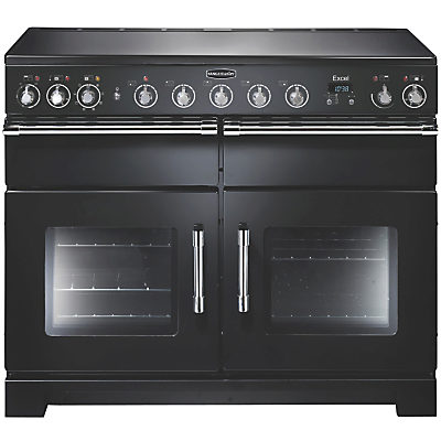 Rangemaster Excel 110 Electric Induction Range Cooker Black/Chrome Trim